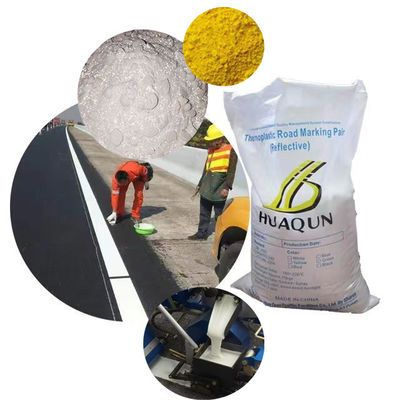 Wysoko odblaskowa termoplastyczna farba drogowa o wysokim wskaźniku odblaskowości powłoka powłoka powleczona szklanymi wierzchołkami