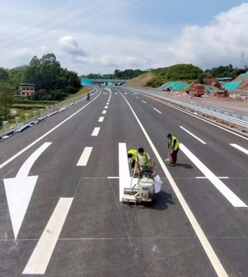 Gorąco roztopiony termoplastyczny znak drogowy Farba żółta Kolor gładki i płynny