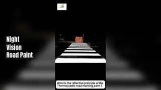 Jaka jest zasada odblasku termoplastycznej farby do znakowania dróg?